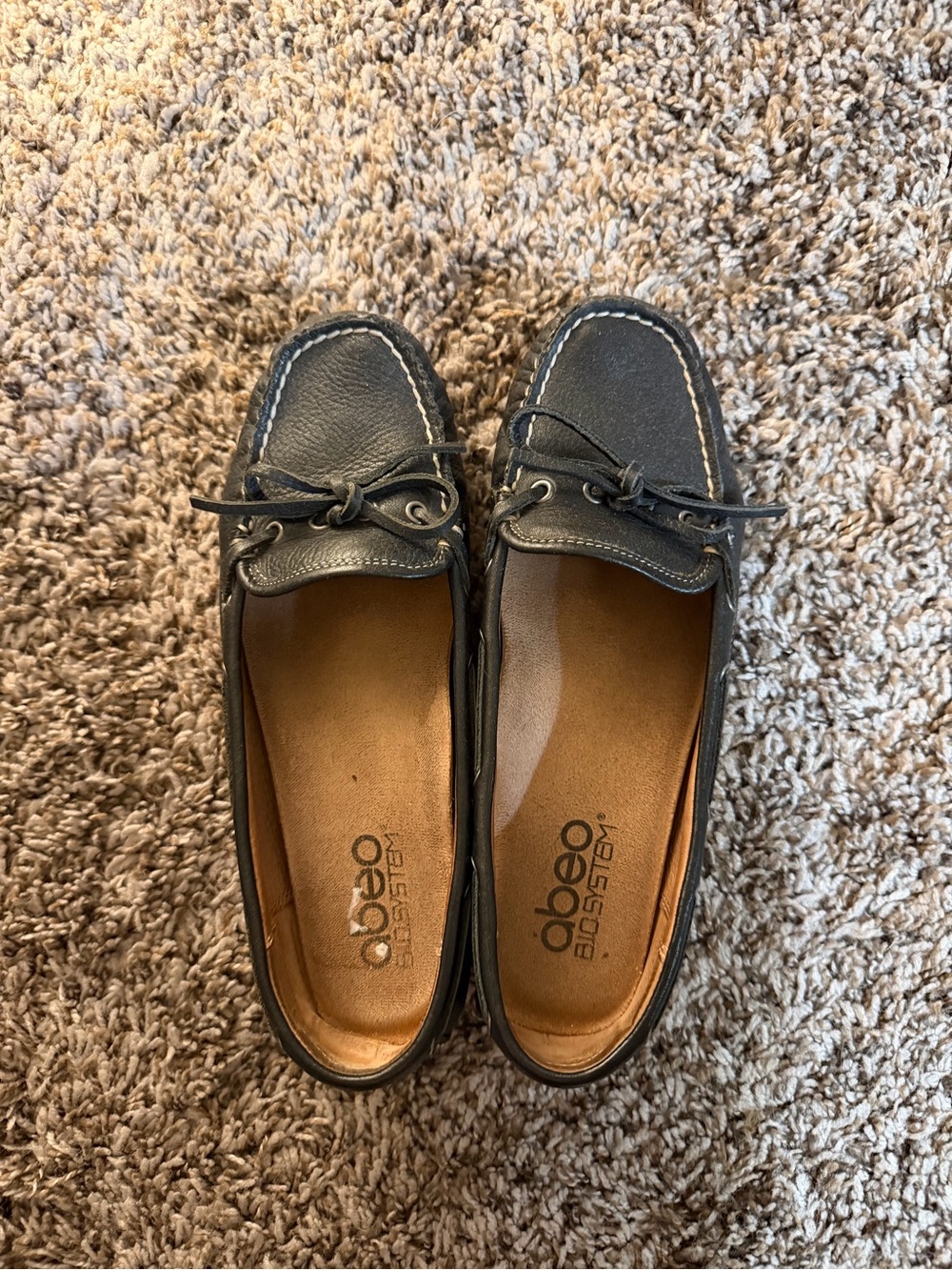 Women’s Black Leather Driving Moccasins